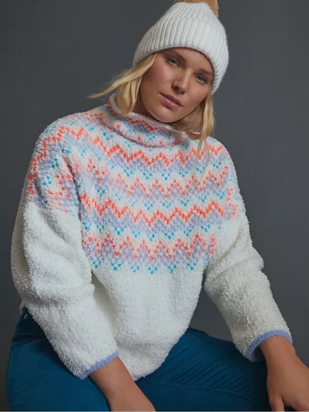 Anthropologie Pilcro Selene Fair Isle Sweater